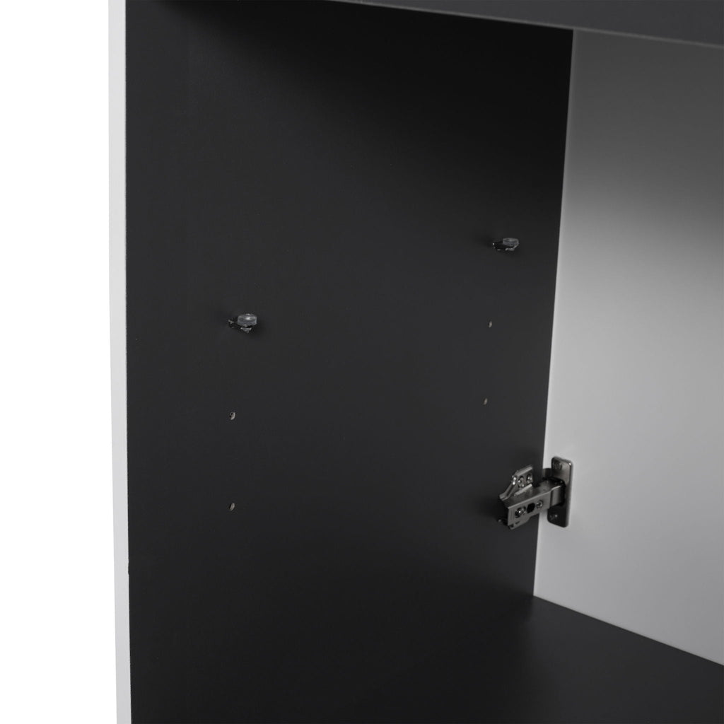 Contemporary Freestanding Bathroom Vanity With Resin Sink & Soft-Close Cabinet Doors