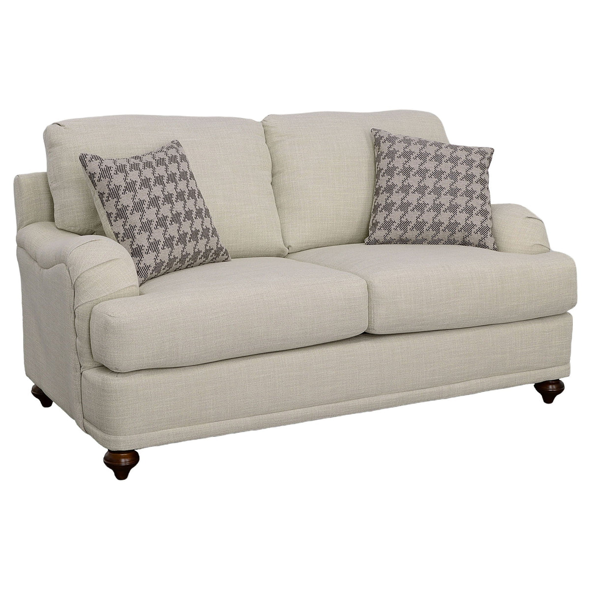 Anderson - 2 Piece Cushion Back Living Room Set - Gray