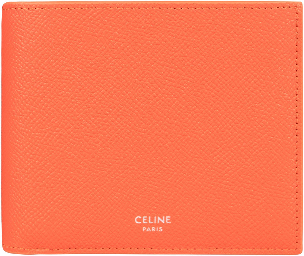 CELINE Bi-Fold Leather Wallet - 11 cm x 10 cm