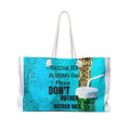 Matcha Tea Mom's Day Don't Bother Weekender | Turquoise Drink Design