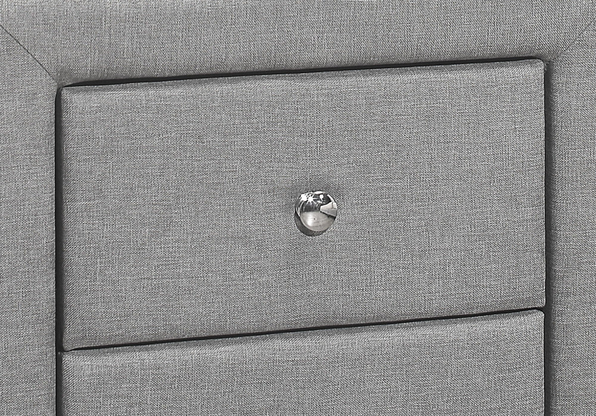 Nightstand With Storage Drawer, Upholstered, Transitional