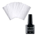 Fiber extension adhesive for nail polish repair