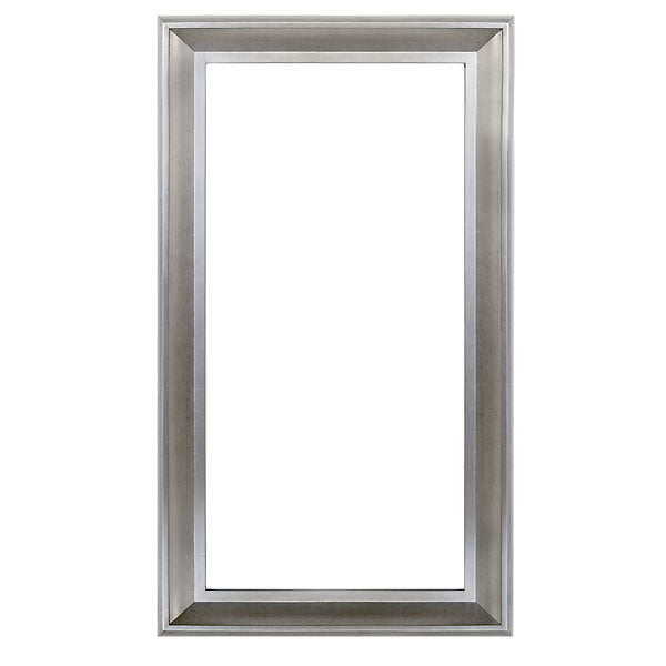 The Sterling Frame 36X72 Silver with Champagne Wash