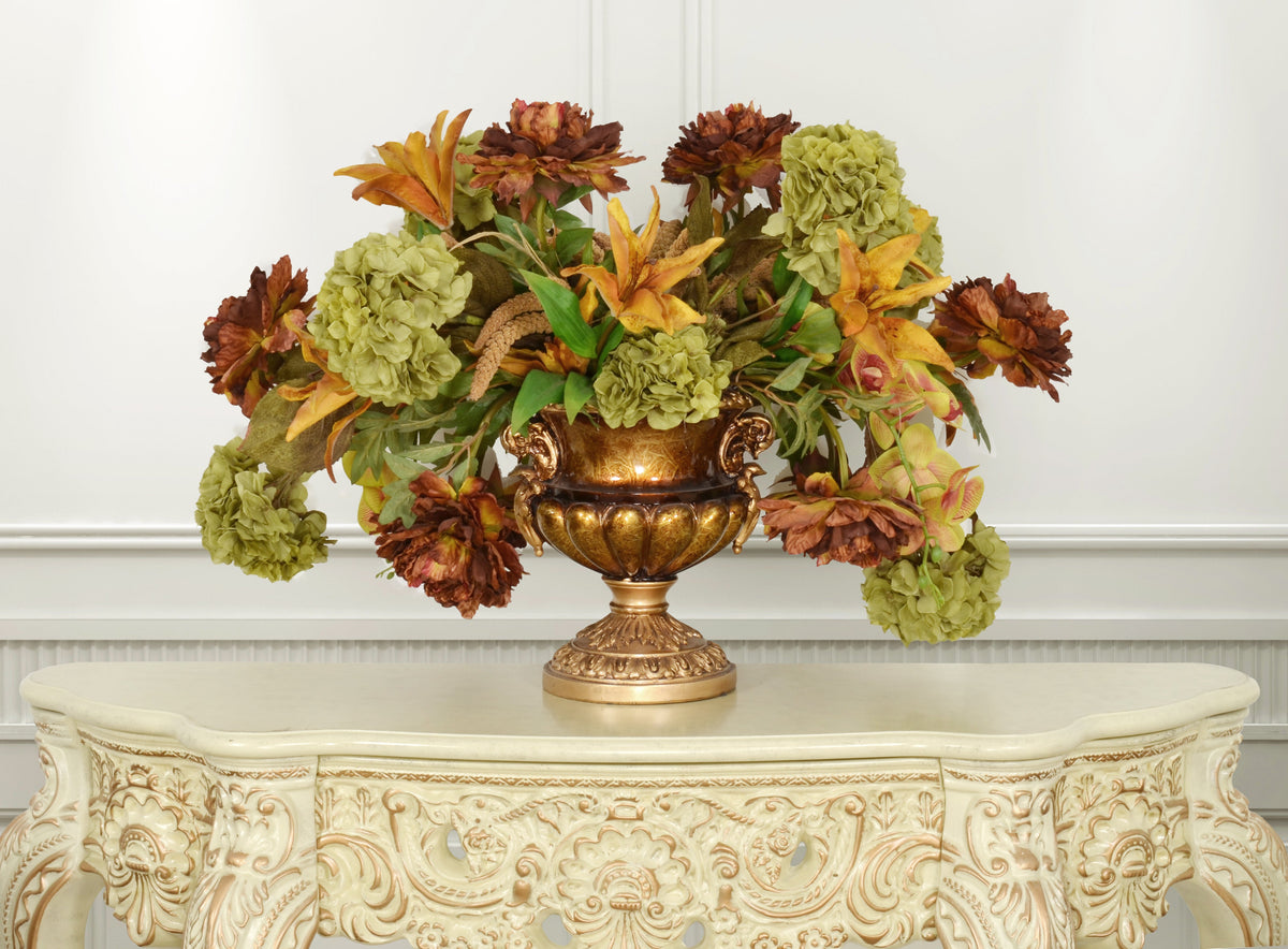 Golden Swirl Classic Vase 12.75