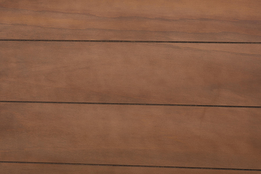Baxton Studio Kassidy Classic and Traditional Walnut Brown Finished Wood Full Size Platform Bed