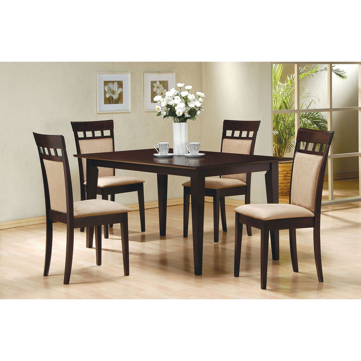 Henin - Rectangle Dining Table - Cappuccino