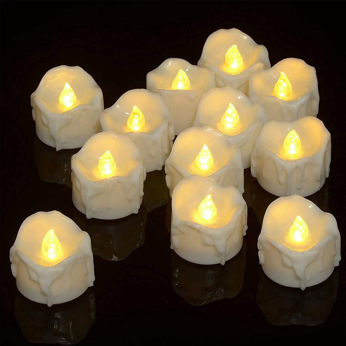 12-Pack: LED Timer Candle Decoration