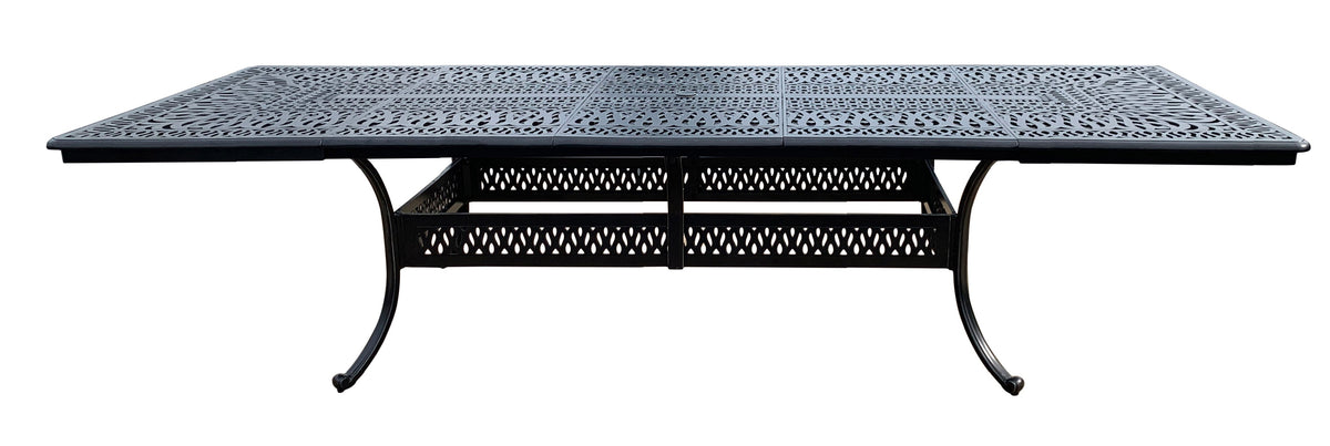 Elisabeth 132X48 Aluminum Rectangular Extension Table