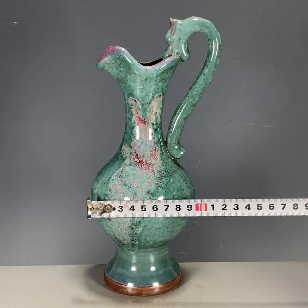 Porcelain Jun Glaze Dragon Head Vase – Bottle Shape