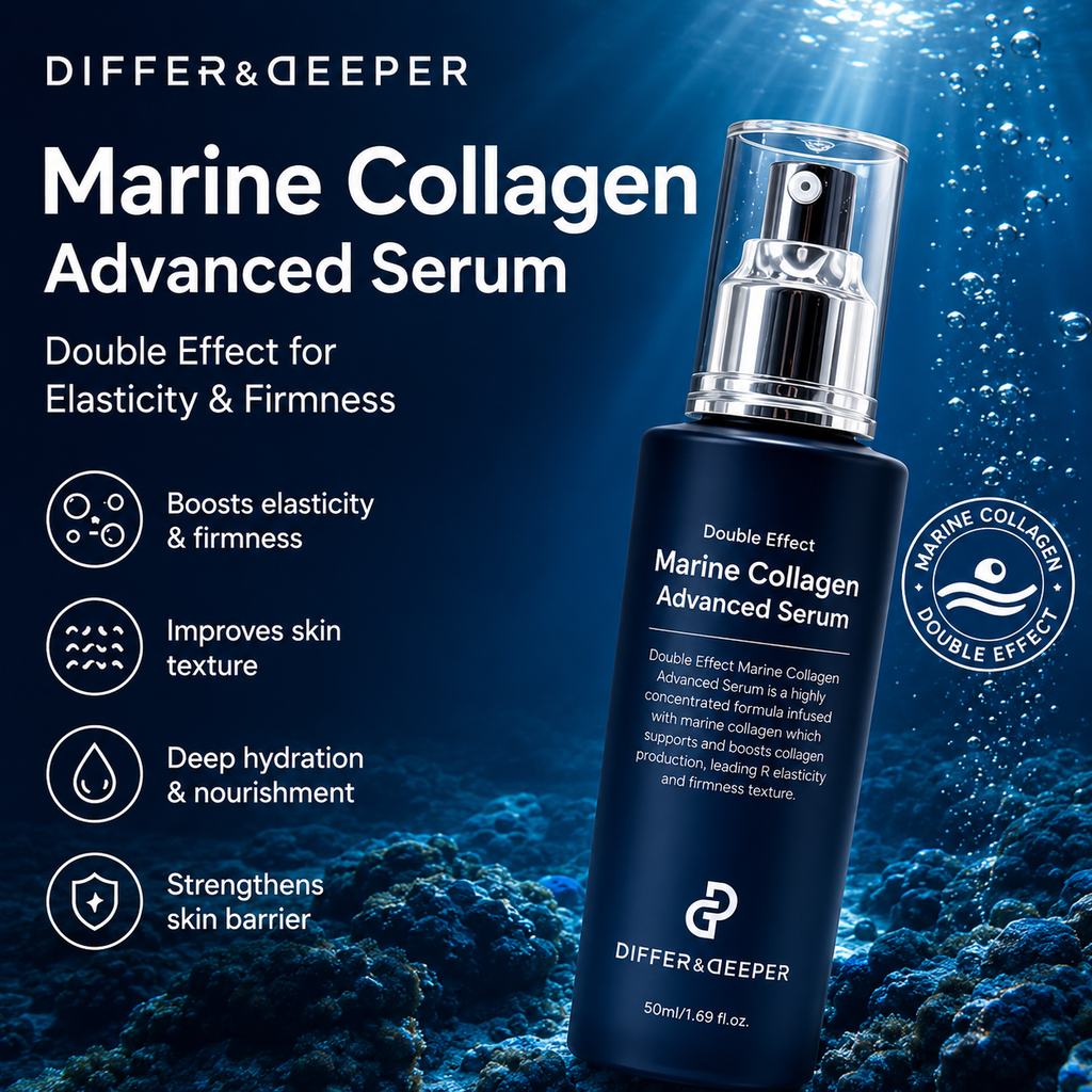 DIFFER&DEEPER Double Effect Marine Collagen Advanced Serum (50ml)