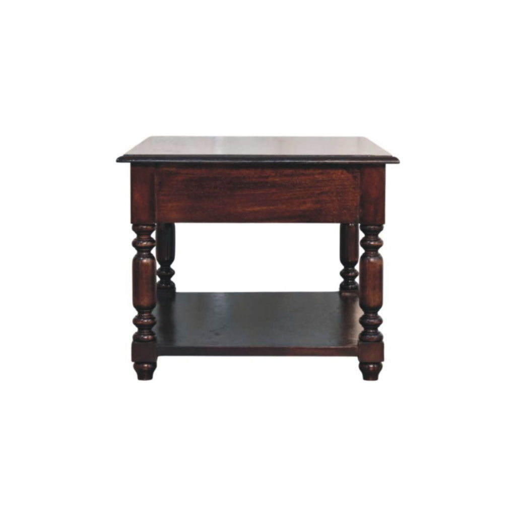 Turned Legs Drawer Table