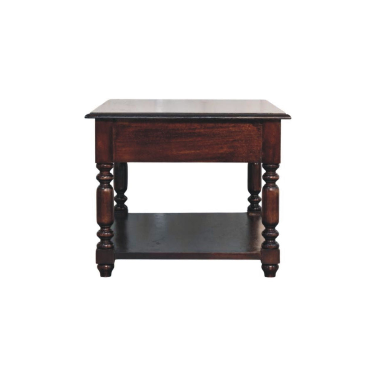 Turned Legs Drawer Table
