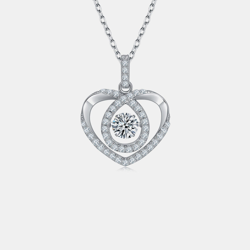 Sparkala™ Pure Sterling Silver Heart Shape Necklace