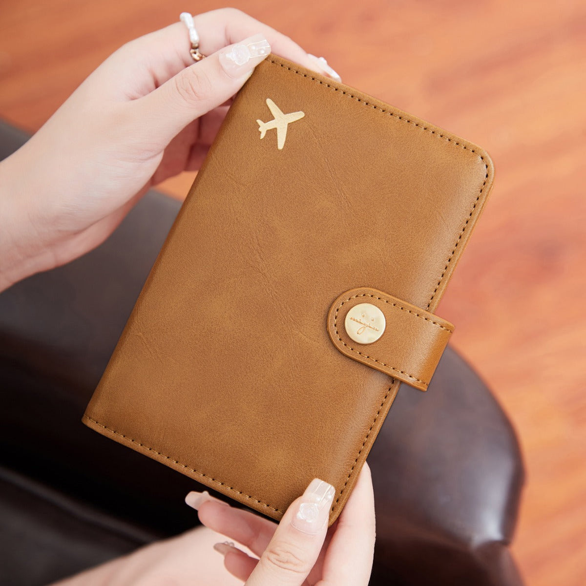 Bag Simple And Portable Multifunctional Passport Holder Fashion Document Storage Protective Cover