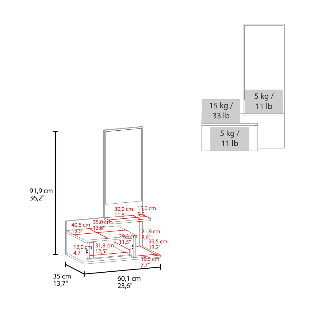 Lowell Floating Hallway Cabinet