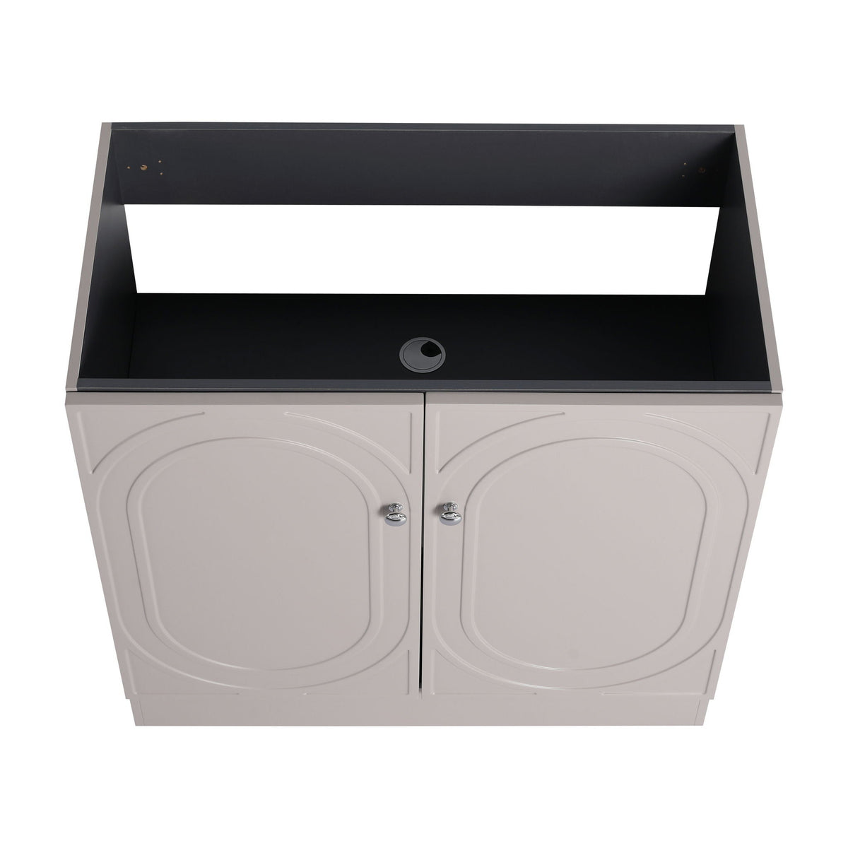 Contemporary Freestanding Bathroom Vanity With Resin Sink & Soft-Close Cabinet Doors