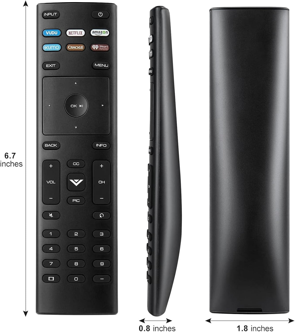 Ultimate 2-Pack Universal Replacement Remote for Vizio Smart TVs - Effortless Control for All Your Favorite Shows!