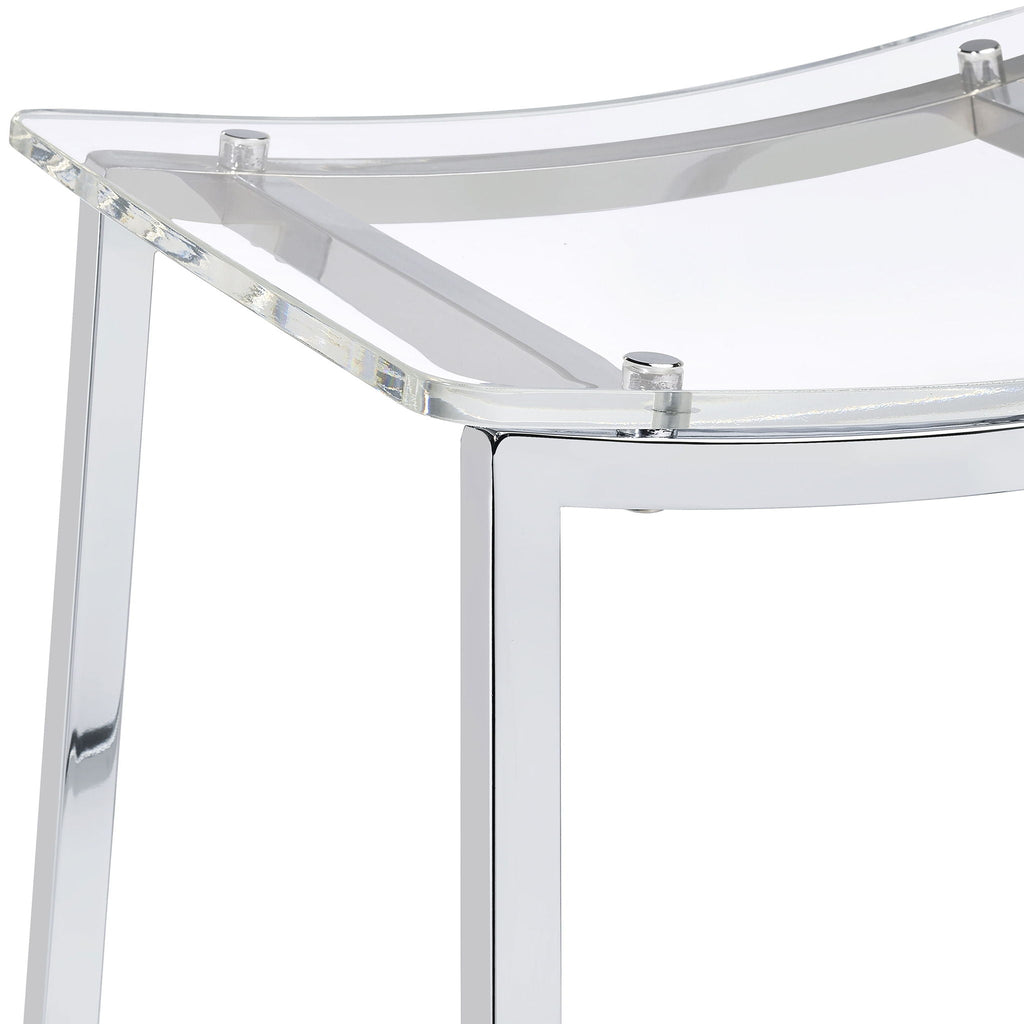 Staten - Backless Counter Stool (Set of 2) - Chrome