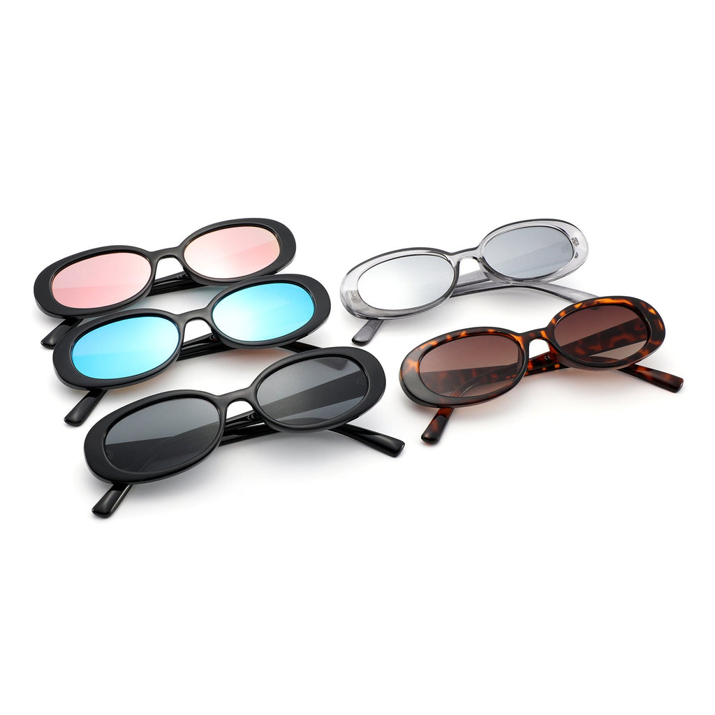 European And American Personality Small Frame Sunglasses Women's Fashion Oval