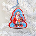 Santa's Gift Mercury Glass Ornaments by G. Debrekht - Christmas Santa Snowman Decor - 776013