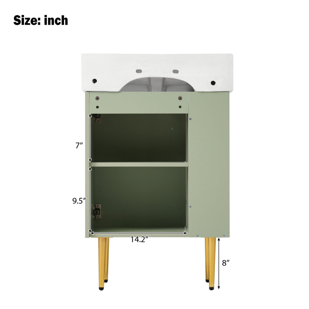 Bathroom Vanity, Combo Cabinet, Bathroom Storage Cabinet, Single Ceramic Sink