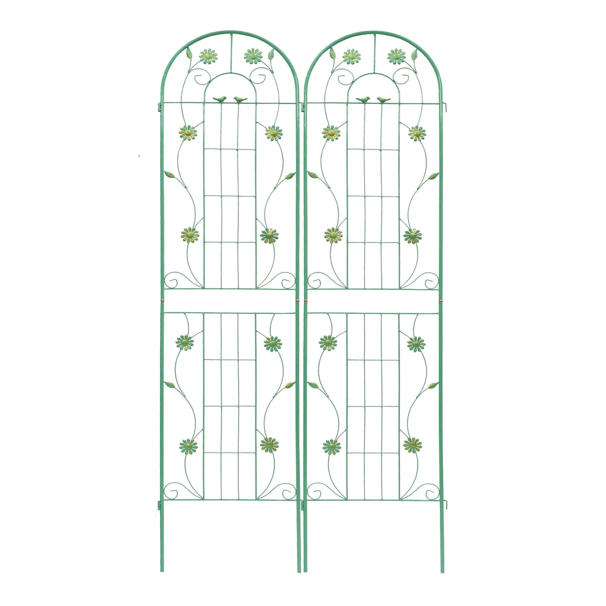 4 Pack Metal Garden Trellis 86.7'' x 19.7'' Rustproof Trellis for Climbing Plants