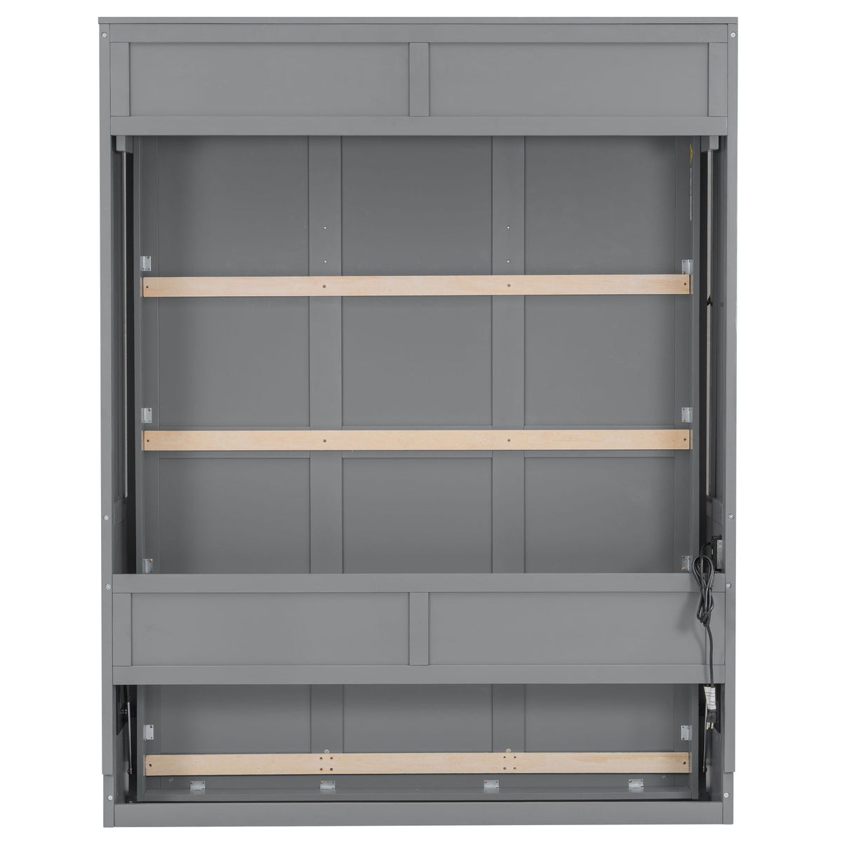 Murphy Bed With Desk, LED Lights & USB Charging Station