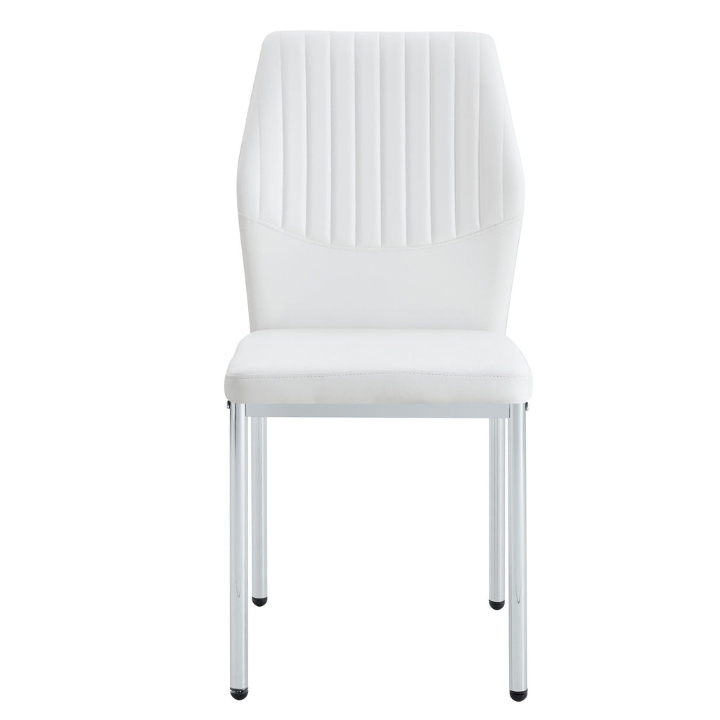 Luxury Simple High Resilience Dining Chair With Metal Legs