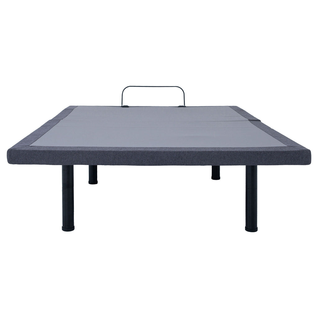 California King Adjustable Bed Base With Ergonomic Support And Wireless Remote Control - Black