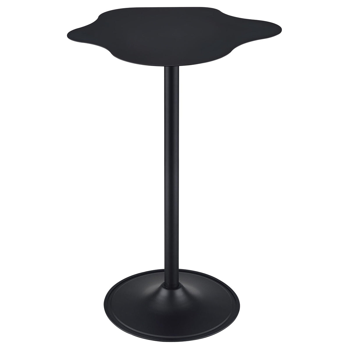 Fresno - Curved Cloud Shaped Bistro Bar Table Bar Table - Black