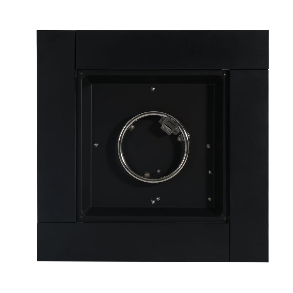 30inch Square  Steel Fire Pit Table, in Black,40000BTU