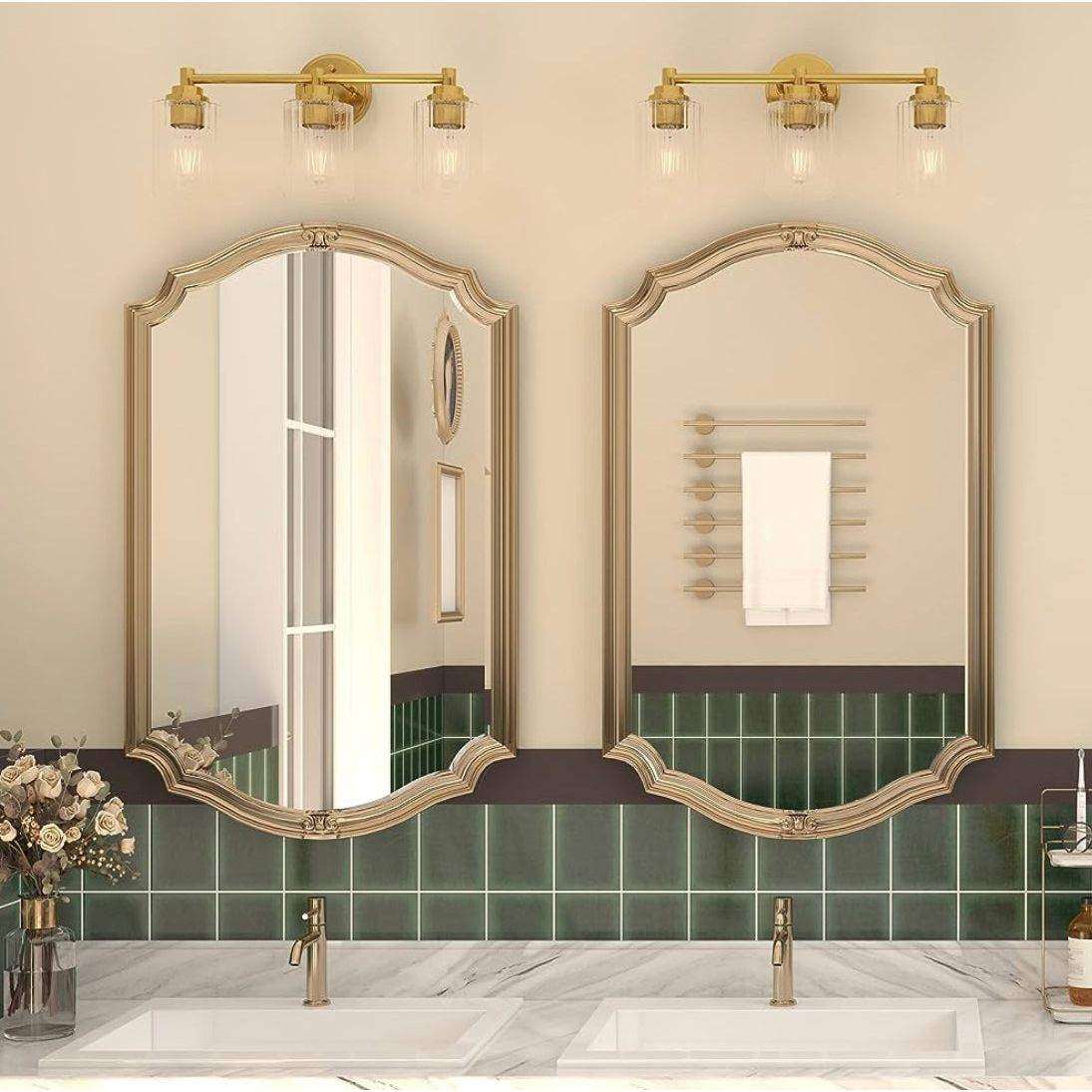 GETINLIGHT Inlight 20 Wide 3 Light Gold Bathroom Vanity Light
