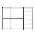 Fiona - Freestanding 3 Tower System Walk-In Closet With 7 Shelf - White