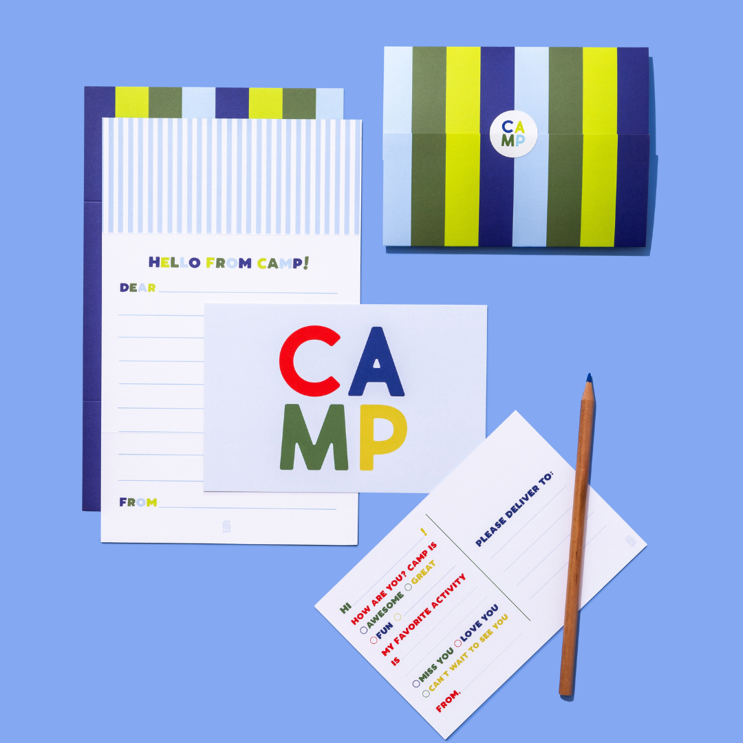 Camp Tri-fold - Blue