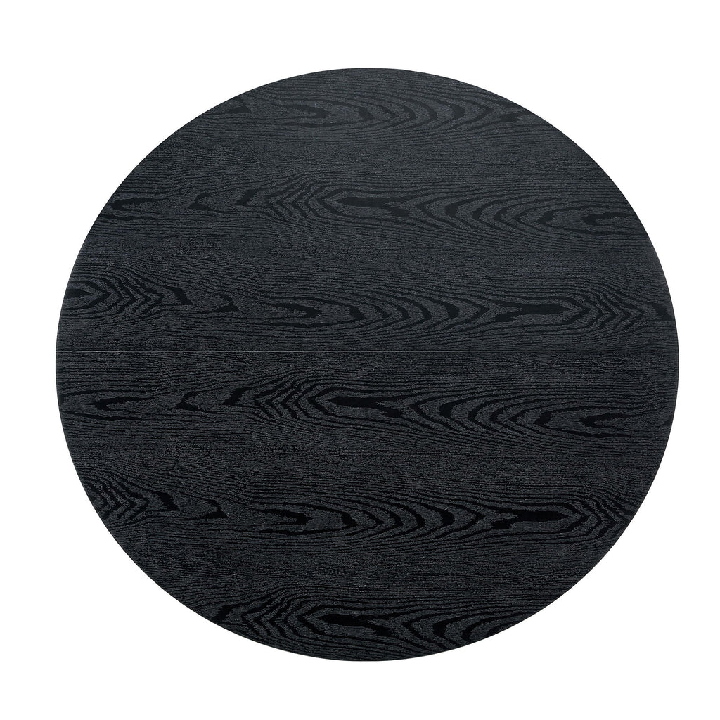 Round Dining Table With Cross Base, Modern Home Furniture