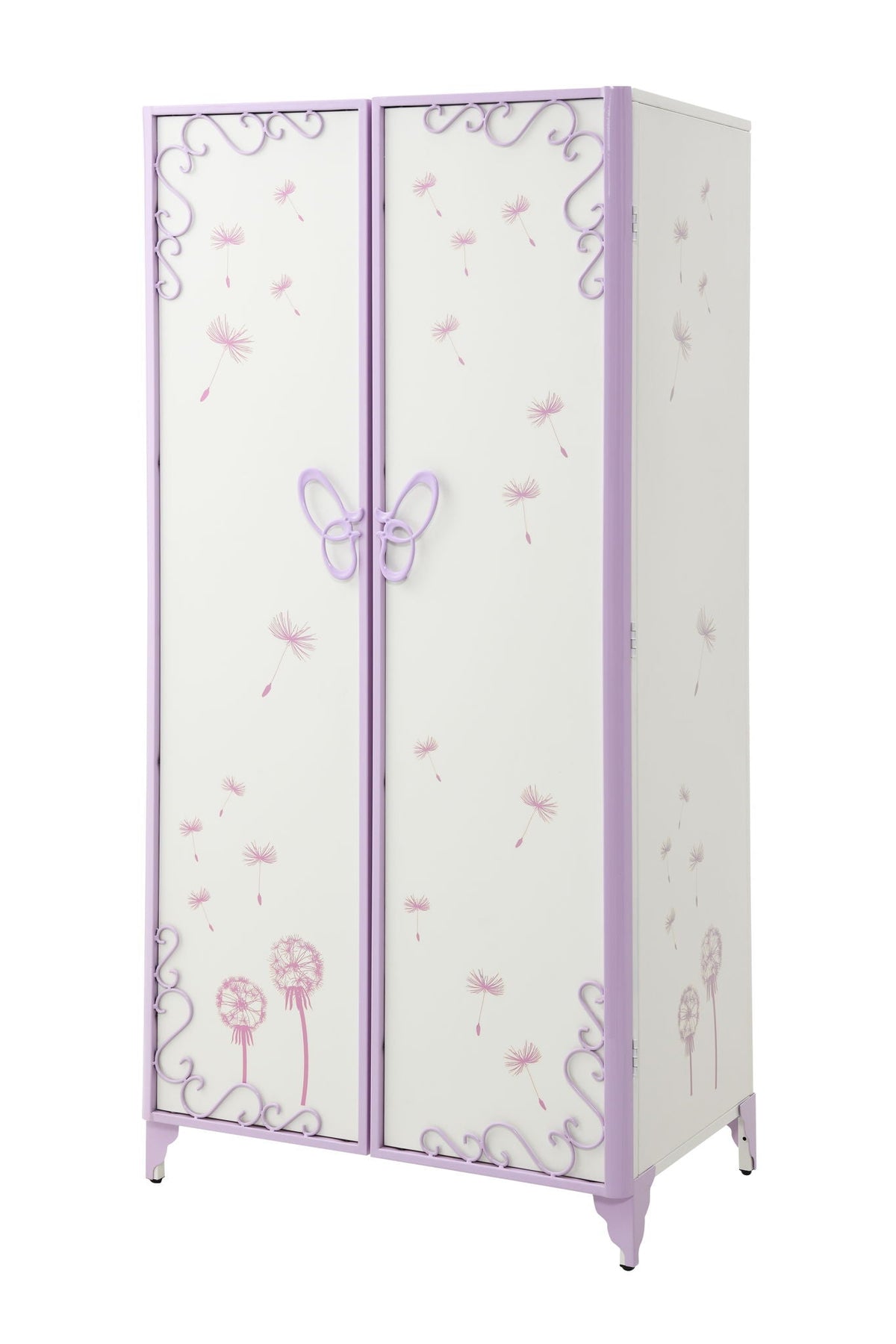 Priya II Synthetic Leather Purple Wardrobe