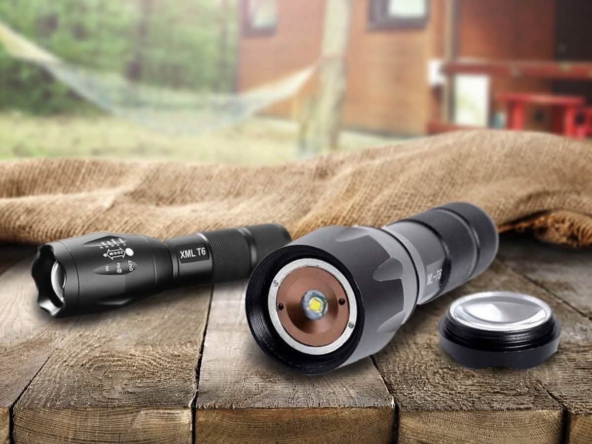 1600 Lumen Aluminum Alloy Tactical Flashlight with Zoom