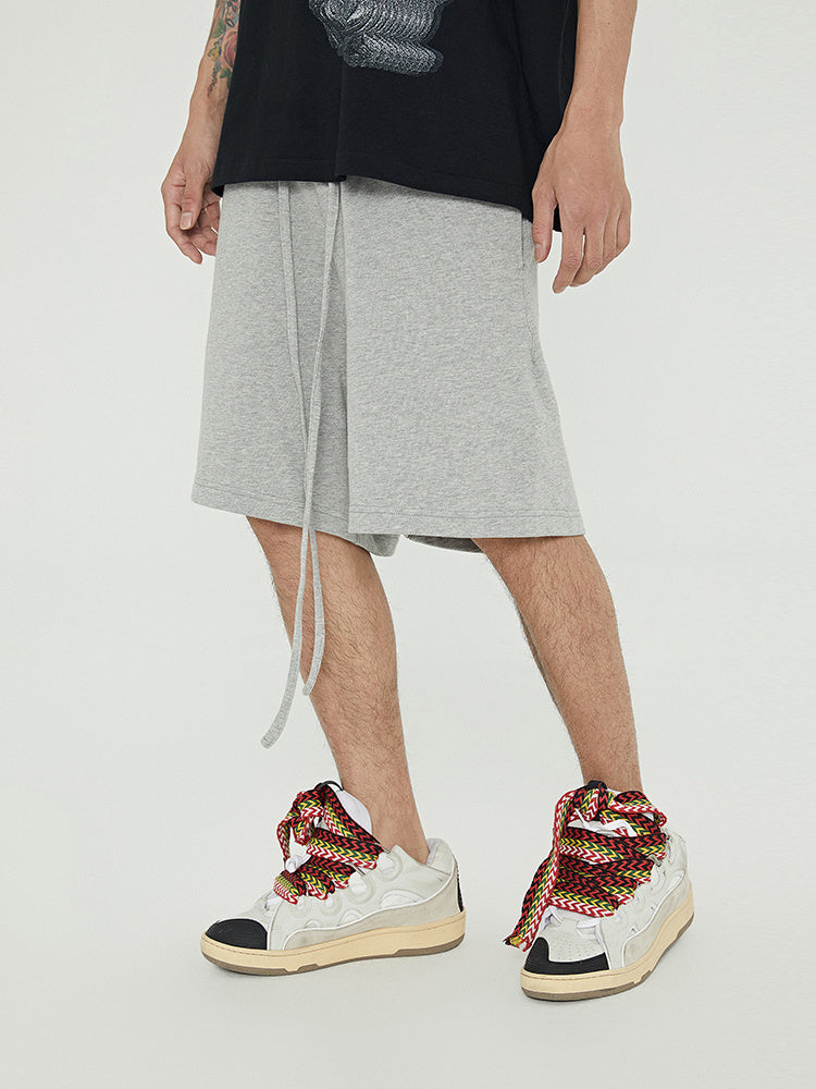 Short Terry Sweatpants Trendy Brand Loose All-Match Sports Shorts Drawstring Five Points Pants