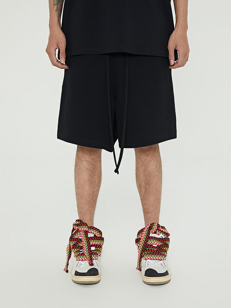 Short Terry Sweatpants Trendy Brand Loose All-Match Sports Shorts Drawstring Five Points Pants