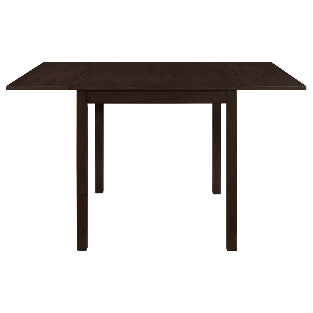 Dining Table With Drop Extension Leaf Table With Foldable Ends For Compact Spaces - Brown