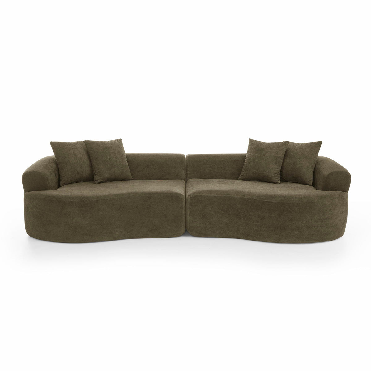 4 Seater Curved Cloud Sectional Sofa