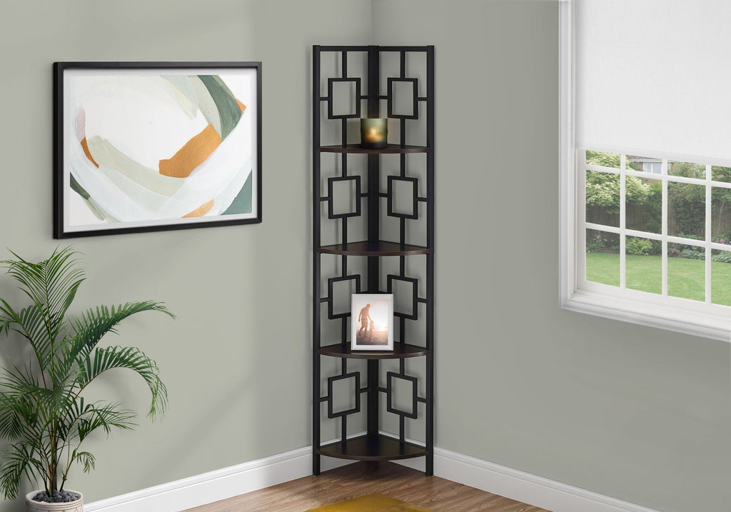 4 Tier Corner Bookshelf - Contemporary & Modern