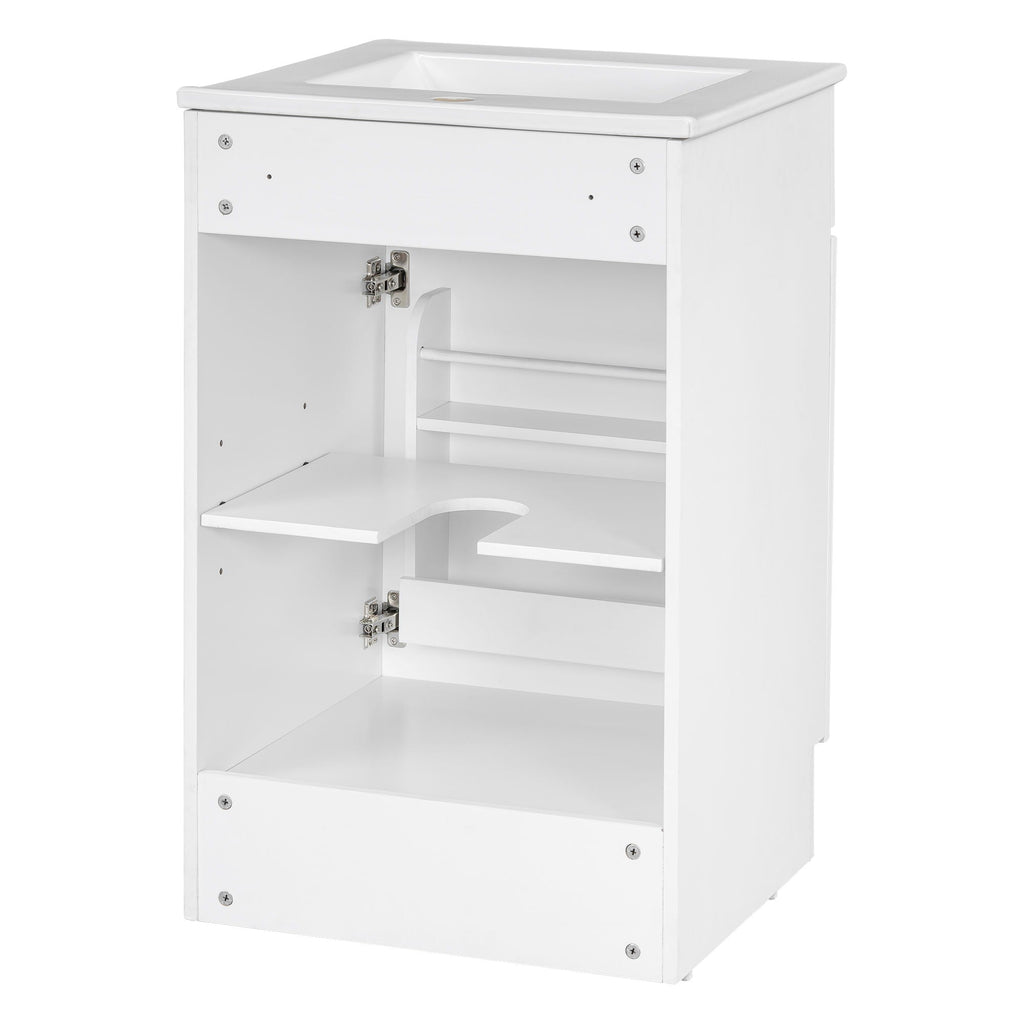 Bathroom Vanity With Sink, Cabinet With Adjustable Shelf