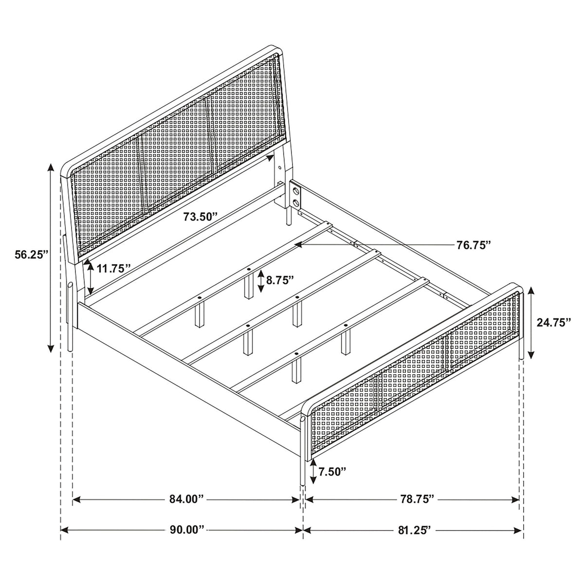 Stevie - Panel Bed