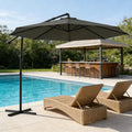 Large Garden Umbrella, Outdoor Hanging Cantilever Umbrella