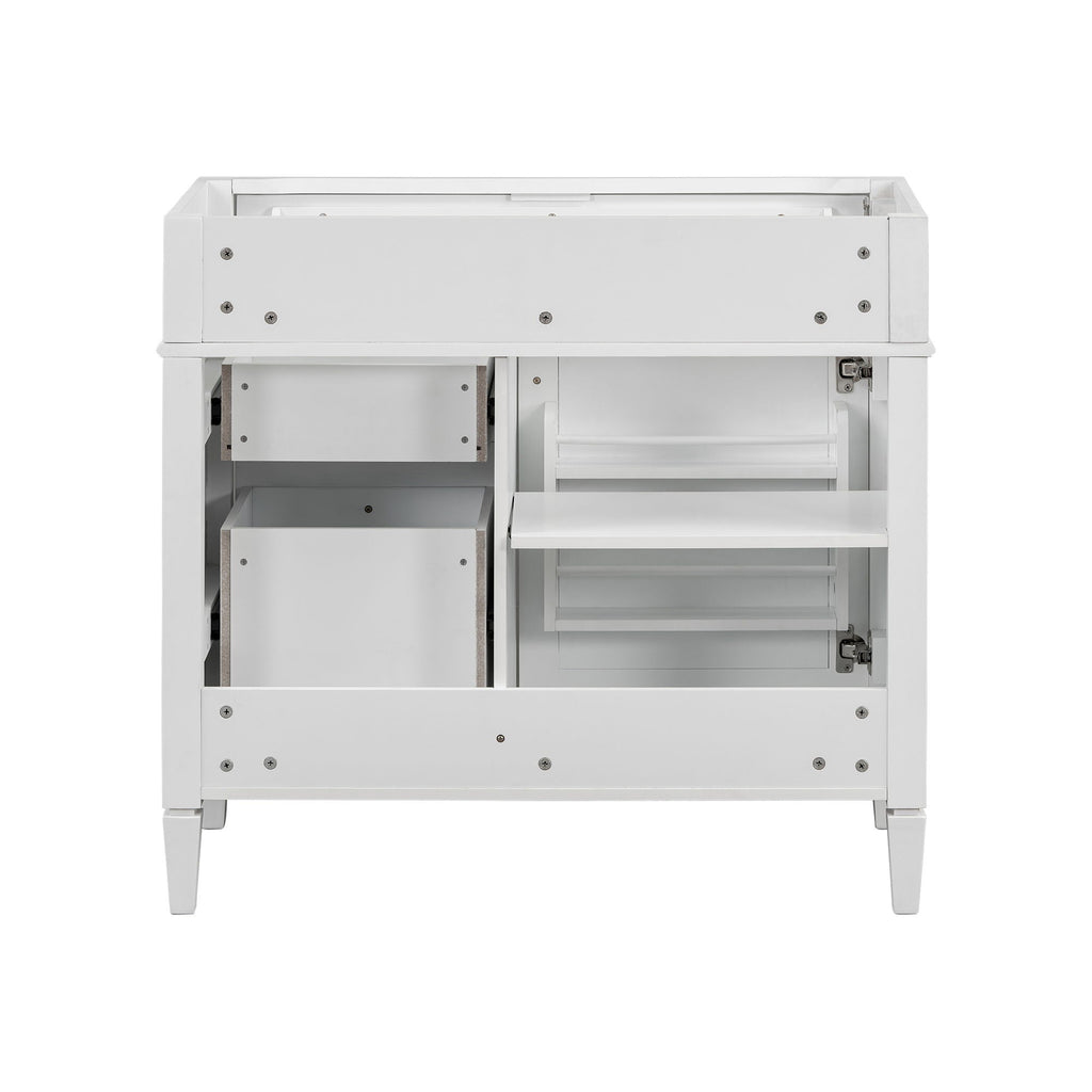 Bathroom Vanity With 2 Drawers And Tip-Out Drawer, Storage Cabinet
