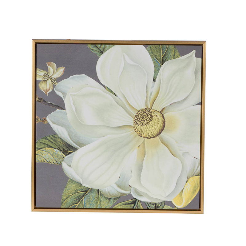 Botanical Wall Art Prints, Home Decor For Living Room Dining Room Bedroom Hallway (Set of 4) - Gray