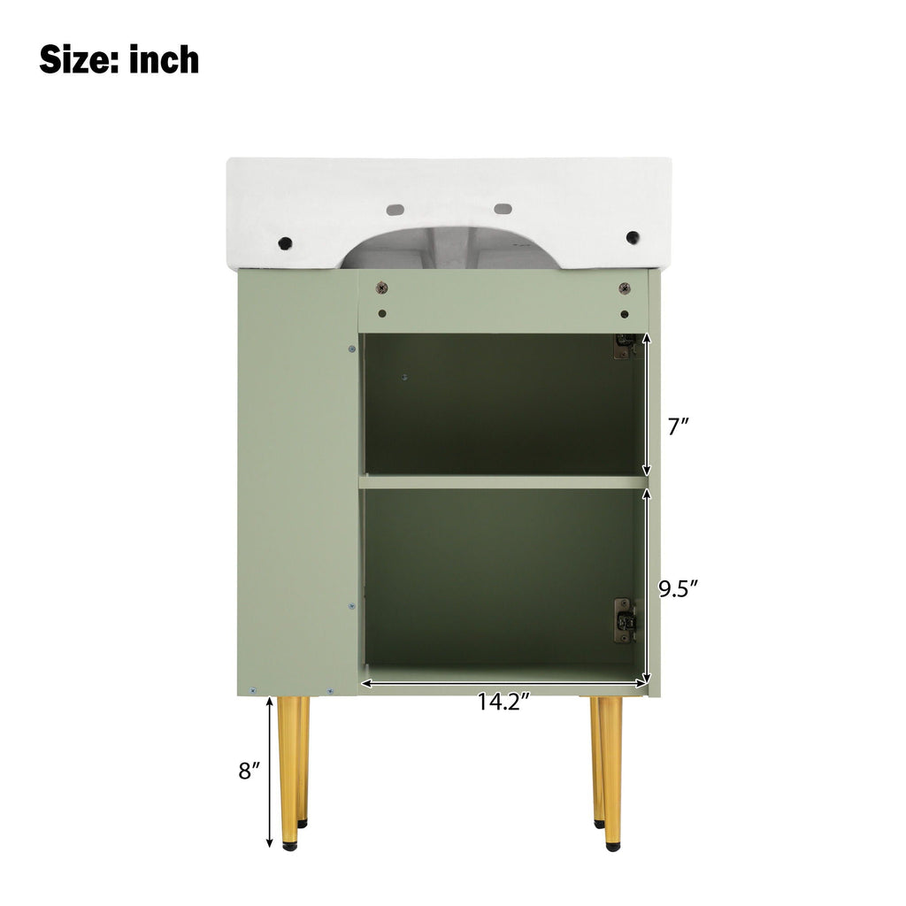 Bathroom Vanity, Combo Cabinet, Bathroom Storage Cabinet, Single Ceramic Sink