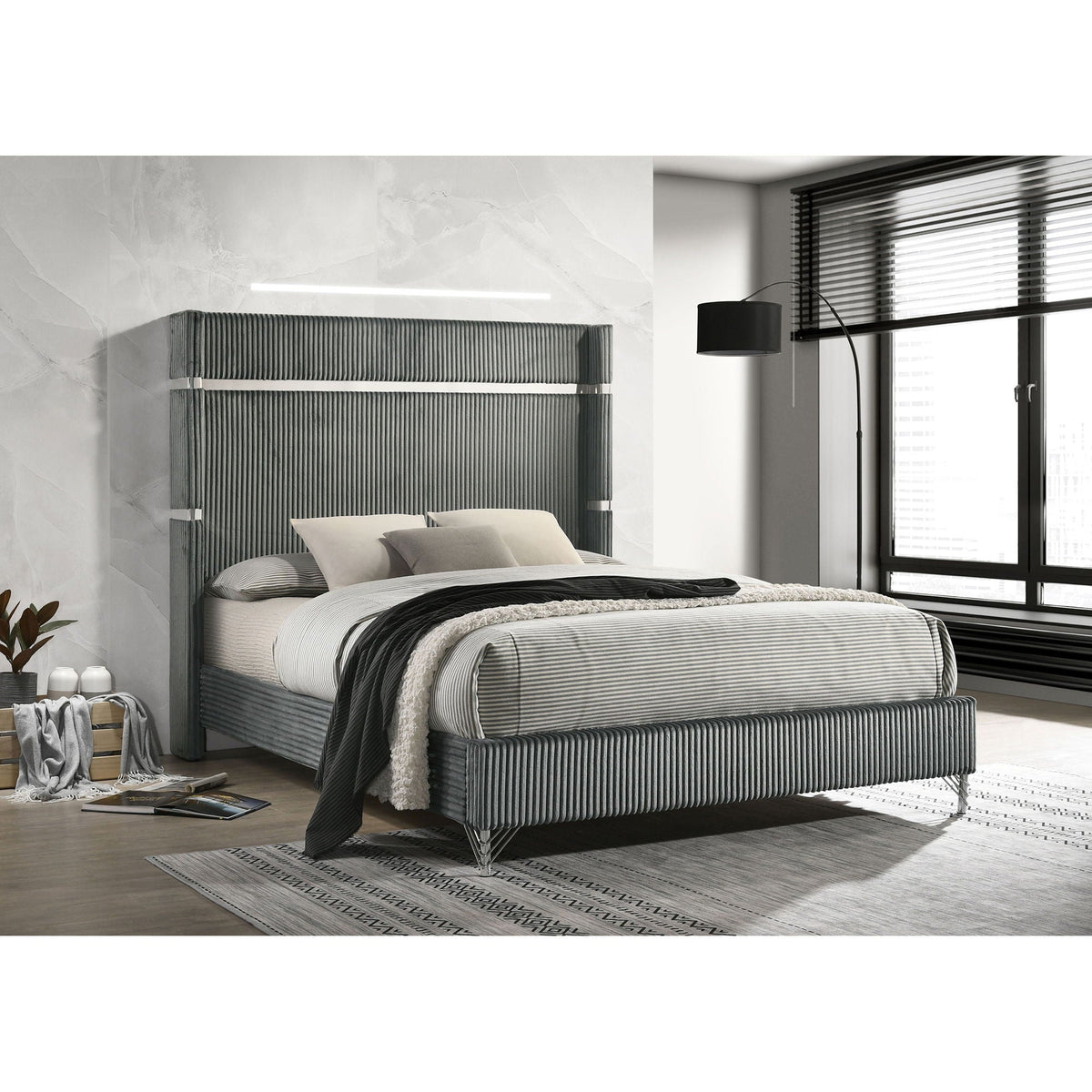 Malcolm - Wingback Bed