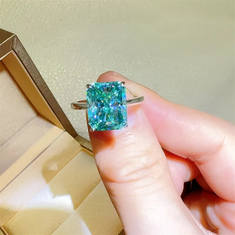 2 Carat 925 Sterling Silver Sparkala™ Rectangle Shape Ring